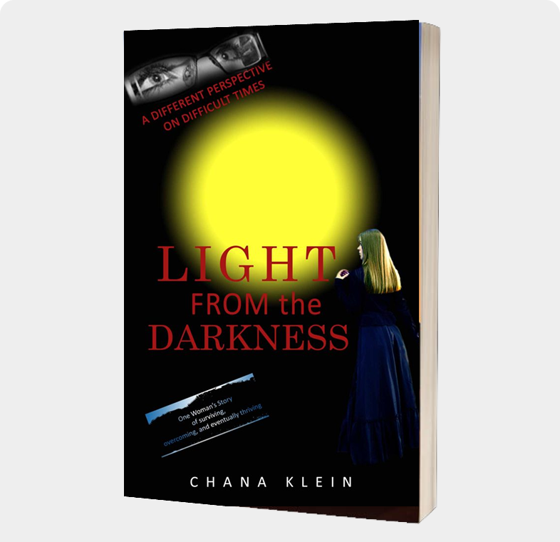 Woman looking at bright light